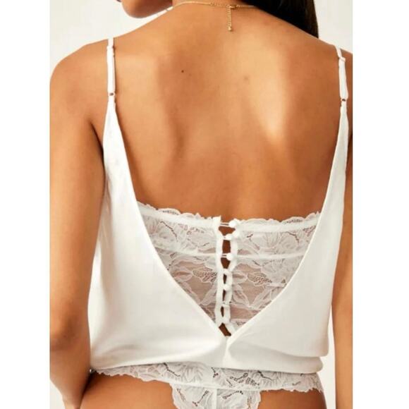 NWT Intimately Free people Double Date Bodysuit in Ivory Combo - Size M - Picture 5 of 12